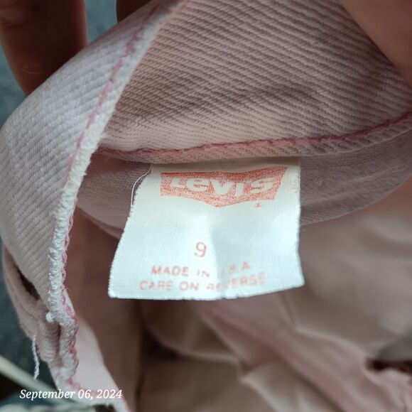 Vintage Levi 901 Jeans Women 9 Light Pink 24x31 High Rise Mom‎ Pants - Picture 7 of 12